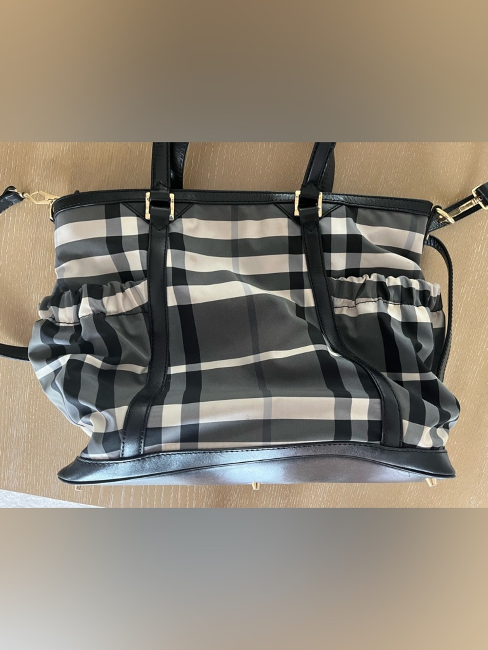 Burberry diaper bag